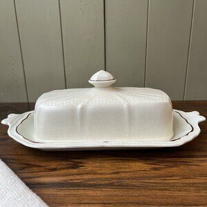 Kensington Staffordshire Handcrafted England Ironstone Butter Dish
